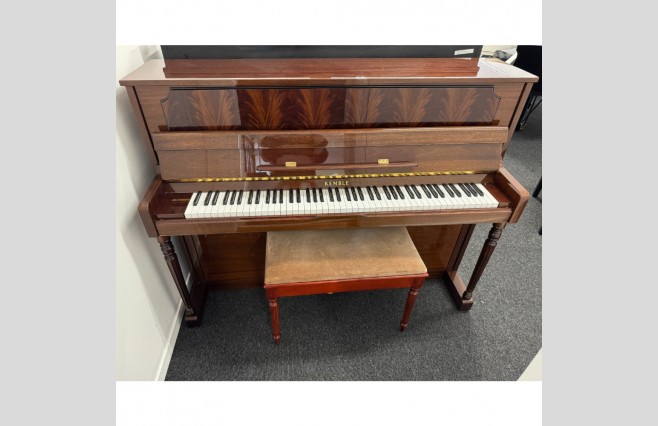 Kemble Empire Upright Piano | Polished Mahogany Finish | UK Delivery In Days | Warranty | P/X | Finance Options | Includes Stool, Home Tuning | Used | Serial Number 235566 - Image 1
